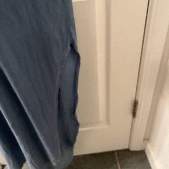 The Great Tank Maxi Dress Distressed High Slit Cotton Women's Size 2 Medium - Picture 15 of 16